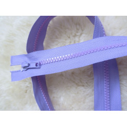 Reißverschluss aus Kunststoff 5mm trennbar 85cm -Flieder